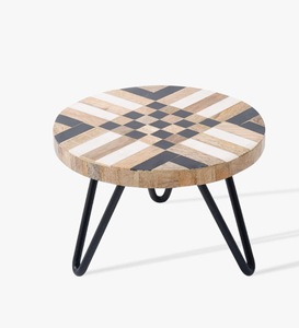 Soporte redondo clásico para postre y Pizza, utensilios de cocina de hierro de madera, soporte elegante para servir Pizza, utensilios de cocina asequibles, herramienta elegante para servir - Product Image 4
