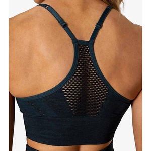 Soutien-gorge de sport Sibrin Premium pour femme, maintien moyen, respirant, rembourré, dos nageur, fabriqué sur mesure, pour entraînement, course et gym - Product Image 5