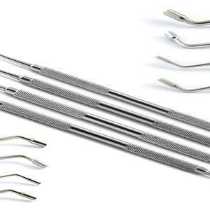 Juego de 3 Instrumentos Dentales Manuales de Acero Inoxidable para Obturaciones de Composite Plano, con Puntas Recubiertas de Titanio - Product Image 4