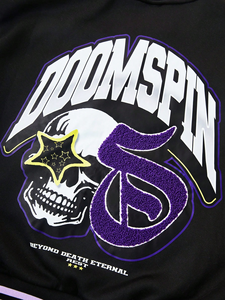 Veste universitaire personnalisée en laine 100% et cuir véritable pour hommes, broderie chenille, vestes de baseball avec service OEM - Product Image 5