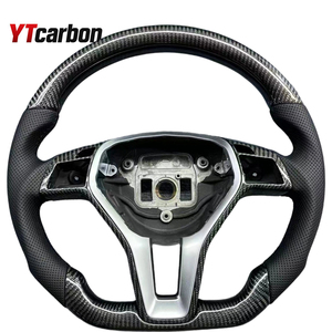 Volante Sportivo in Fibra di Carbonio e Pelle Scamosciata Italiana YTcarbon per Mercedes CLS Classe <span class=keywords><strong>C218</strong></span>, Classe E W212, Classe GLA X156, GLK X204 - Product Image 6