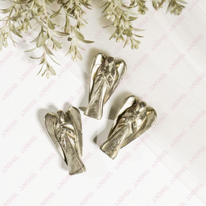 Hermosos ángeles pequeños de pirita de 2 pulgadas, cristales curativos naturales pulidos para decoración energética y meditación, a precio de mayoreo. - Product Image 4