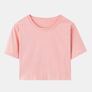 Camisetas Cortas de Alta Calidad para Mujer, Moda de Verano, Spandex/Poliéster, Corte Regular, Estampado Informal, Cuello en V, Manga Corta, Transpirable - Product Image 3