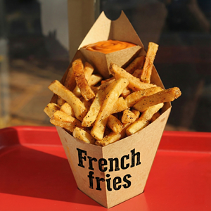 กล่องคอมโบแบบกำหนดเองสำหรับใส่ชูโร เฟรนช์ฟรายส์ แซนด์วิช เฟรนช์ฟรายส์ ชาวาร์มา บรรจุภัณฑ์แบบกำหนดเองพร้อมช่องใส่ซอส - Product Image 5