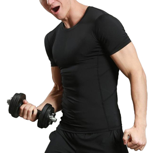 T-shirts de sport personnalisables pour hommes, respirants, polyester, spandex, manches raglan, tissu sergé, imprimé, ressort anti-boulochage - Product Image 4