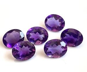 Amatista Natural Oval 10x12mm Corte Facetado-Amatista Púrpura Suelta Calidad Superior - Product Image 1