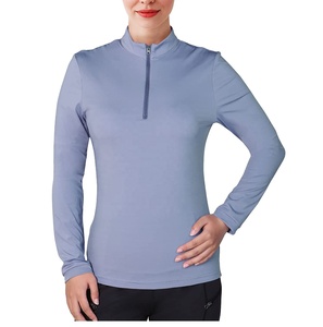 Couche de Base équestre de haute qualité pour femmes, couche de Base à fermeture éclair extensible avec le logo de votre marque - Product Image 3
