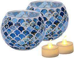 Topcraft Custom Luxury Home Decoration Handmade Metal Mosaic <b>Tea</b> <b>Light</b> <b>Candle</b> Holder Pillar Shape Glass Jar for Gifts - Product Image 4