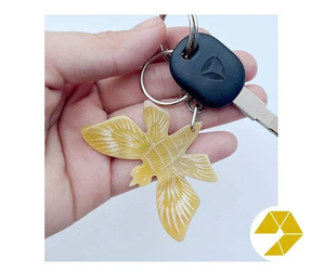 Llavero de Cuerno Único, Llavero de Cuerno Vietnamita con Diseño de Carpa, Recuerdo Hecho a Mano, Regalo para Decoración del Hogar o Personal - Product Image 5