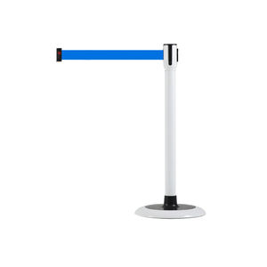 [BS-SW(BL)] Poste separador de cinta retráctil lenta con mecanismo antirrebote, sistema de control de desaceleración automática de cinta de alta calidad - Product Image 1