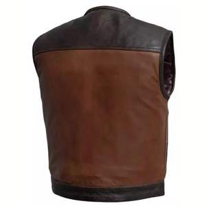 เสื้อกั๊กหนังแท้สำหรับผู้ชายทนทานเสื้อกั๊กสำหรับฤดูหนาว - Product Image 2