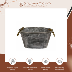 Best Selling Classic Bar Design <b>Galvanized</b> Classic Design Flower <b>Tub</b> / Wine & Beverage <b>Tubs</b> for Kitchen & Tabletop Ice Bucket - Product Image 2