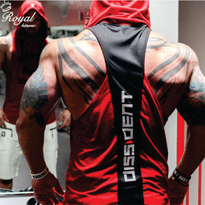 Camiseta sin mangas de culturismo de verano con capucha para hombre, ropa de gimnasios, chalecos sin mangas para hombre, camisetas de algodón, chaleco deportivo muscular - Product Image 1