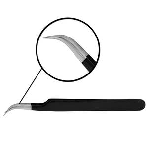 Pinces à épiler pour extensions de cils personnalisées à marque privée, pointes en fibre pointues, vente en gros, pinces à épiler droites pour volume de cils - Product Image 2