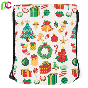 Sacs pochette à cordon en coton personnalisé réutilisable écologique vierge petit sac à cordon en coton biologique avec logo - Product Image 3