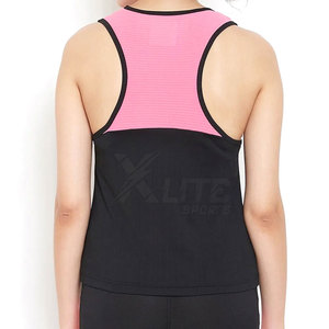 Débardeurs pour femmes flexibles et confortables avec logo sur le devant - pour la gym, le fitness, le yoga, les étirements et les mouvements athlétiques, séchage rapide - Product Image 4
