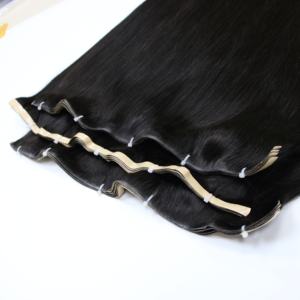 Cheveux humains à trame plate, extensions de cheveux vietnamiennes droites à double tirage, sans emmêlement et sans perte - Product Image 1