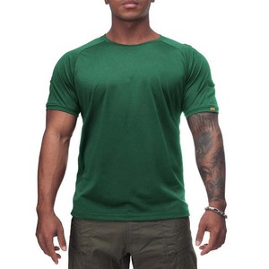 T-shirt de compression en polyester et élasthanne avec logo personnalisé OEM, produits les plus vendus au Pakistan, fabricant de t-shirts de sport, design personnalisé - Product Image 4
