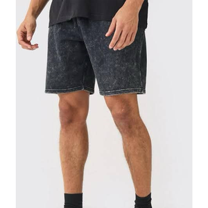 Shorts de lavage à l'acide pour hommes de qualité professionnelle Votre propre conception shorts de lavage à l'acide pour hommes confortables shorts de lavage à l'acide pour hommes - Product Image 1