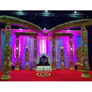 Conception d'événements de mariage sri-lankais : Mandap en PRV style Inde du Sud, décorations papillon, éclairage LED, configuration de chaises – Washington - Product Image 1