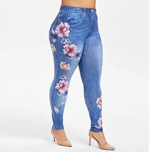 Pantalones vaqueros de talla grande para mujer, pantalones vaqueros informales para mujer, pantalones vaqueros transpirables para mujer, pantalones vaqueros para mujer, pantalones vaqueros para mujer - Product Image 4