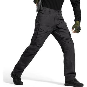 Fabricants professionnels de pantalons cargo multi-poches pour hommes, vente en gros de vêtements de sport et de fitness, pantalons cargo lavés pour hommes - Product Image 4