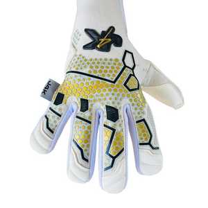 Guantes de portero de cuero Premium personalizables ajuste personalizado venta al por mayor fútbol látex agarre - Product Image 4