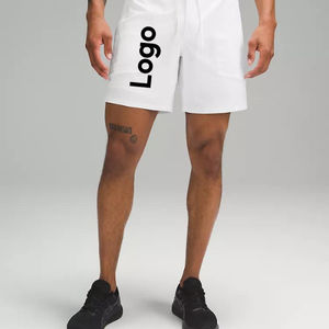 Pantalones Cortos Deportivos 2 en 1 para Hombre, Estilo Urbano, 100% Poliéster, Secado Rápido, Compresión, Tejido de Punto, para Correr al Aire Libre - Product Image 1