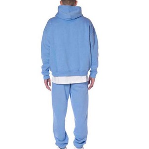 2025 invierno pulóver sudaderas con capucha conjunto de chándales ajuste Regular 100% algodón polar logotipo personalizado impreso cómodo deportes de alta calidad - Product Image 5