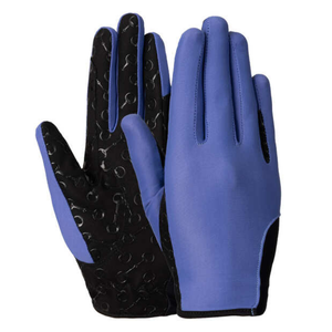 Premium Quality Customized Dressage <b>Saddle</b> Breathable Stretchable Kids Riding Gloves Silicone Palm Print Microvision - Product Image 1