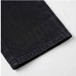 Pantalones Vaqueros de Mezclilla Elásticos de Pierna Ancha y Cintura Alta para Mujer, Ajustados, Casuales, Lavables, con Diseño Sólido, Estilo Sexy de Verano - Product Image 6