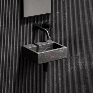 Lavabo en marbre foncé Emperador <span class=keywords><strong>de</strong></span> qualité supérieure, évier en pierre naturelle, meuble <span class=keywords><strong>de</strong></span> <span class=keywords><strong>salle</strong></span> <span class=keywords><strong>de</strong></span> bain moderne <span class=keywords><strong>de</strong></span> luxe, lavabo design - Product Image 6