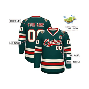 Jersey de Hockey sobre Hielo Personalizado 2025, Nuevo Estilo, Malla de Poliéster para Jugadores, Servicio OEM Personalizado, Transpirable, de Secado Rápido y Ecológico - Product Image 4