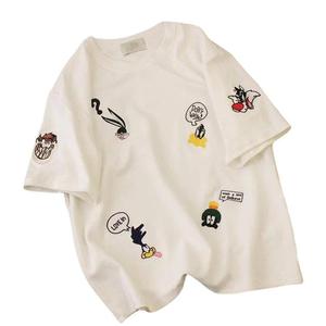 2024% camisetas personalizadas de alta calidad para hombre, ropa de hombre de 300 gsm, camisetas lavadas de cuello redondo de gran tamaño, camiseta vintage de manga corta Premium - Product Image 2
