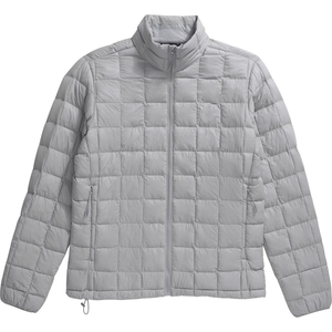 Chaqueta de invierno de estilo callejero para hombre con cuello mandarín patrón sólido tejido de ganchillo cremallera frontal Material de lona - Product Image 1