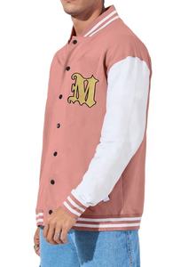 Chaqueta de lana larga informal de invierno para hombre, cuello mandarín, bolsillo ligero, chenilla, bordado personalizado, diseño de letras de talla grande - Product Image 3