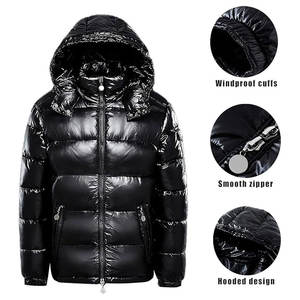 2024 hommes légers manteaux d'hiver chaud matelassé bulle rembourré capuche manteau imperméable bouffant veste pour hommes - Product Image 2