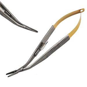 SOPORTE DE AGUJA CASTROVIEJO 5,5 PULGADAS 60, EN ÁNGULO CON INSERTOS DE CARBURO DE TUNGSTENO Instrumentos de acero inoxidable - Product Image 3