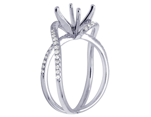 Bague en diamant Moissanite de luxe classique à coupe ronde pour femme en argent 925 fiançailles parfaites et occasions spéciales - Product Image 2