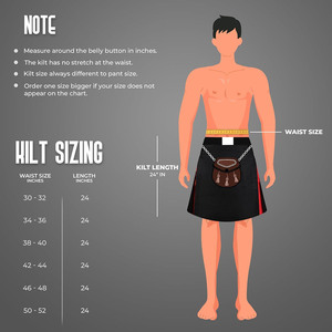 Kilt écossais traditionnel pour homme, kilt hybride en coton noir avec plis arc-en-ciel 2026 - Product Image 6