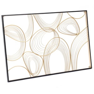 ประติมากรรมโลหะติดผนังหรูหราหรูหราหรูหราทำด้วยมือศิลปะนามธรรมที่ทันสมัยสำหรับการตกแต่งภายในบ้านห้องนั่งเล่นห้องนอน - Product Image 4