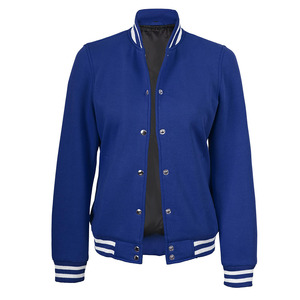 2025 nouveau Design coupe-vent varsité veste Polyester coton et bouton couvert respirant varsity vestes pour femmes - Product Image 4