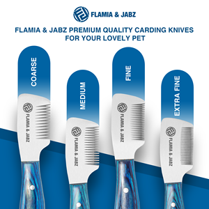 Peines de madera ecológicos de primera calidad, para cuchillo pelador Terriers, herramientas de aseo para perros, Flamia y Jabz - Product Image 2