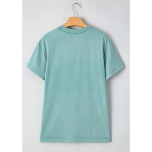 Moda 2025 venta al por mayor de alta calidad personalizado shewin causal de gran tamaño fabricante mar verde transpirable streetwear camiseta de mujer - Product Image 2