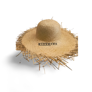 หมวกฟางป่านรัฟเฟียแบบอ่อนนุ่ม TOPI PANDAN สั่งทำโลโก้ได้  งานแฮนด์เมด สำหรับชายหาด ท่องเที่ยว รีสอร์ท แฟชั่นฤดูร้อน ขายส่ง - Product Image 1