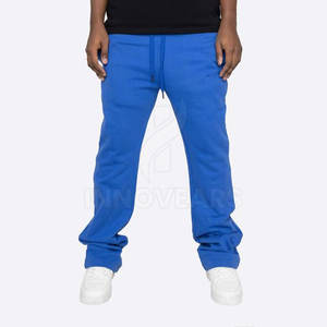 Pantalones de chándal acampanados informales de secado rápido para hombre, ropa de algodón sostenible - Product Image 3