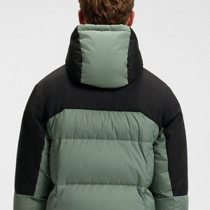 Veste pour homme tendance, tissu confortable, manches longues, design bicolore, avec logo élégant / personnalisé, service OEM, pas cher - Product Image 5