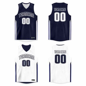 Maillot de basketball respirant, vêtements de sport, uniformes personnalisables, impression par transfert thermique, grande taille, anti-UV, anti-bactérien, universitaire - Product Image 2