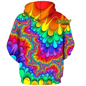 เสื้อฮู้ดดี้โอเวอร์ไซส์ผ้าฟลีซแบบครอปสำหรับผู้ชาย ผลิตตามสั่ง (OEM) คุณภาพสูง สไตล์ฮิปฮอป แห้งเร็ว น้ำหนัก 220 กรัม พร้อมงานพิมพ์ซิลค์สกรีน - Product Image 2