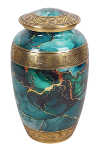 เครื่องเผาศพแบบคลาสสิกสำหรับผู้ใหญ่ขี้เถ้าทำจากหินอ่อนสีสันสดใส - Product Image 6